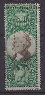 US, Scott R149, Used, Manuscript Cancel (small Thin), Extra Perfs - Steuermarken