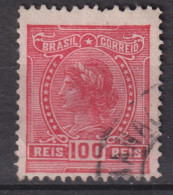 1918 Brasilien, Mi:BR 196, Sn:BR 204, Yt:BR 155(A),  Liberty Head, Allegory Of The Republic And Instructions - Usados