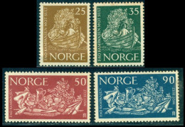 1966 Fighting Hunger,Rowboat,grain Sheaves,Food,Norway,Mi.543,MNH - Against Starve