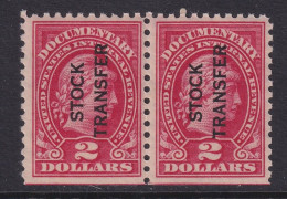 US, Scott RD31, MNH Pair - Fiscale Zegels