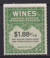 US, Scott RE197, NGAI (no Gum As Issued) - Steuermarken