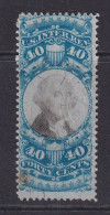 US, Scott R114, Used, Cut Cancel - Steuermarken