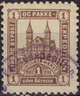 DANEMARK / DENMARK - 1888 - VIBORG K.Mathiassen Local Post 1 øre Brown - VF Used -d - Ortsausgaben