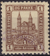 DANEMARK / DENMARK - 1888 - VIBORG K.Mathiassen Local Post 1 øre Brown - VF Used -e - Emisiones Locales