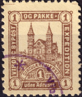 DANEMARK / DENMARK - 1888 - VIBORG K.Mathiassen Local Post 1 øre Brown - VF Used -h - Ortsausgaben