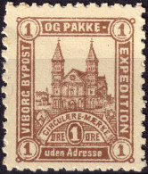 DANEMARK / DENMARK - 1888 - VIBORG K.Mathiassen Local Post 1 øre Brown - No Gum - Local Post Stamps