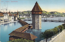 SUISSE - LUZERN - Kapelibrucke - Carte Postale Ancienne - Lucerna