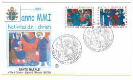 2001 Vatican - Christmas - FDC - BX2005 - Covers & Documents