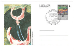 1992 Liechtenstein - Liba 92, Vaduz, Art, Postmark - Postcard - BX2042 - Lettres & Documents