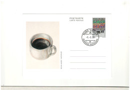 1993 Liechtenstein - Vaduz Postmark, Art, Overprint With Higher Value - Postcard - BX2052 - Cartas & Documentos