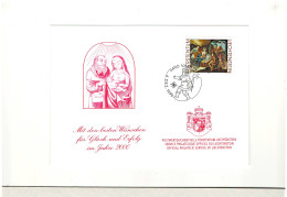 1999 Liechtenstein - Christmas Card - First Day Postmark - - BX2066 - Storia Postale