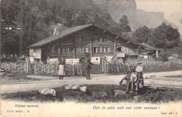 SUISSE - Chalet Bernois - Que La Paix Soit Sur Cette Maison - Carte Postale Ancienne - Berna