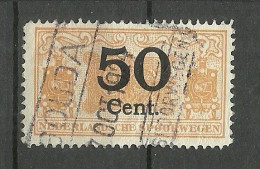 NEDERLAND Netherlands Railway Stamp Nederlandsche Spoorwegen O - Chemins De Fer