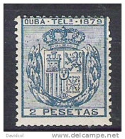 2598B - C U B A -.1879 - TELEGRAPHS - EDIF#: 47 - MINT - Telégrafo