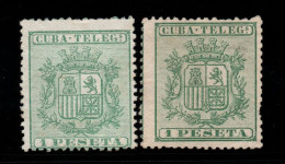 2598E - C U B A - 1875 - TELEGRAPHS - EDIF#: 32 - MINT - SHADES - Telegrafo