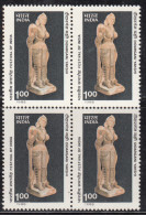 India MNH Block 1985, Festival Of India, Didarganj Yakshi 3rd BCE Sanstone Sculpture Art History, Broken Arm Disabled - Blokken & Velletjes