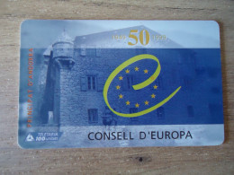 ANDORRA USED CARDS LANDSCAPES CONSELL D'EUROPA - Andorra