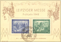 Leipziger Messe Mi.967/68 FDC Gedenkkarte -16-4272 - Lettres & Documents