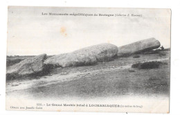 DEPT 56 -  CPA DOS SIMPLE - Le Grand Menhir Brisé à LOCMARIAQUER - QUIN 3 - - Locmariaquer