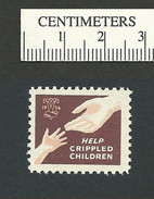 B47-32 CANADA 1956 Crippled Children Easter Seal MNH English - Vignettes Locales Et Privées