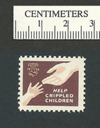 B47-32 CANADA 1956 Crippled Children Easter Seal MNH English - Viñetas Locales Y Privadas