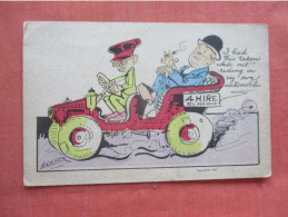 Signed Card       Comic  Taxi.       ref 6019 - Taxis & Droschken