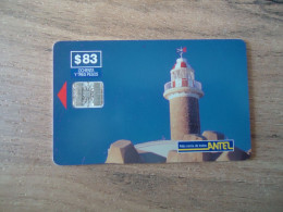 URUGUAY  USED CARDS  LIGHTHOUSES  83 UNITS - Uruguay