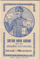 Catholic Orthodox Jewish Islamic Calendar Kingdom Of Yugoslavia 1933 Postman Mailman Facteur Briefträger - Petit Format : 1921-40