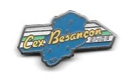 Pin's  Villes, Transport  SNCF  Gex - Besançon  ( 01 - 25 ) - TGV