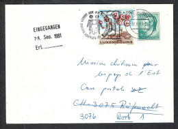 LUXEMBOURG 1981: LSC De Diekirch Pour La Suisse - Storia Postale