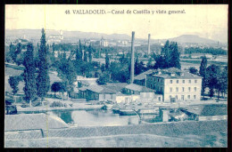 VALLADOLID - Canal De Castilla Y Vista General.( Ed. Grafos Nº 48)  Carte Postale - Valladolid