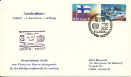 Finland Cover Special Postmark 19-2-1979 Finjet Helsinki - Travemünde - Hamburg - Lettres & Documents
