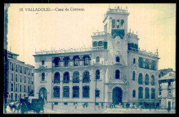 SPAIN - VALLADOLID - Casa De Correos.( Ed. Grafos Nº 18 )  Carte Postale - Poste & Facteurs