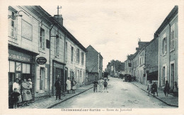 Châteauneuf Sur Sarthe * Route De Juvardeil * Librairie * Commerce BERRUE * Magasins * Villageois - Chateauneuf Sur Sarthe