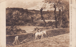 BRETAGNE . 29 FINISTERE   . PEINTURE . PEINTRE CH GODEBY  . SALON DE 1910 . AGRICULTURE - Cultures