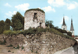 Dourdan * Le Château Vu De L'angle Sud Ouest Et Les Clochers De L'église St Germain - Dourdan