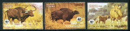 KAMPUCHEA- Y&T N°695 à 697- Oblitérés (W.W.F) - Used Stamps