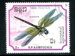 KAMPUCHEA- Y&T N°835- Oblitéré (insectes) - Kampuchea