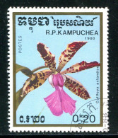 KAMPUCHEA- Y&T N°837- Oblitéré (fleurs- Orchidées) - Kampuchea