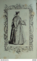 Italie CONIGLIANO Noble Dame (détails) 1859 - Stampe & Incisioni
