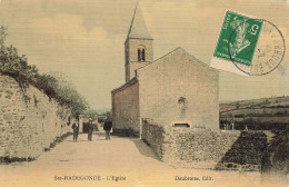 Ste Radégonde * Rue Et église Du Village * Villageois * Cpa Toilée Colorisée - Autres & Non Classés