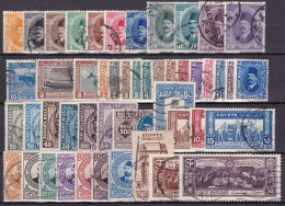 EG076 – EGYPTE – EGYPT - 1923-36 - VERY NICE USED COLLECTION - SG # 111-246 - CV 67,50 € - Usados