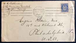 Norvège Divers Sur Enveloppe De Bergen 28.II.1912 Pour Philadelphie, USA - (B4733) - Cartas & Documentos