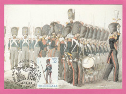 Carte Maximum - Belgique - 1983 - Costumes Militaires - Grenadiers - 1981-1990