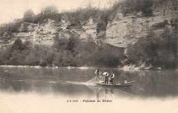 Thème Pêche * PECHE * Falaises Du Rhône * Pêcheurs Filets * éditeur Jullien à Genève - Pesca