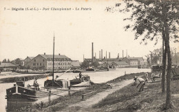 Digoin * La Poterie Et Port Championnet * Usine Briqueterie * Péniche Barge Chaland Batellerie Péniches - Digoin