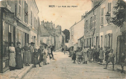 Mer * La Rue Du Pont * Commerces Magasins * Enfants Villageois - Mer