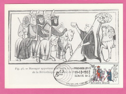 Carte Maximum - Belgique - 1982 - Messager Apportant Une Lettre - 1981-1990