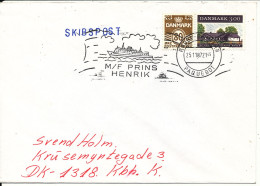 Denmark Cover SHIP POST PAQUEBOT Rödby - Fehmern M/F Prins Henrik 25-11-1987 - Briefe U. Dokumente