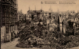 Ruines De Louvain (guerre 14-18) Entrée De La Rue De Namur - Leuven